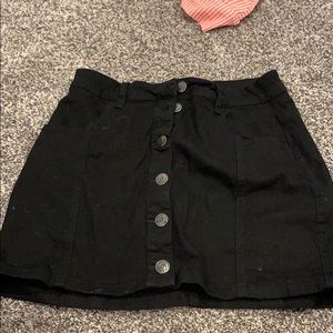 black skirt